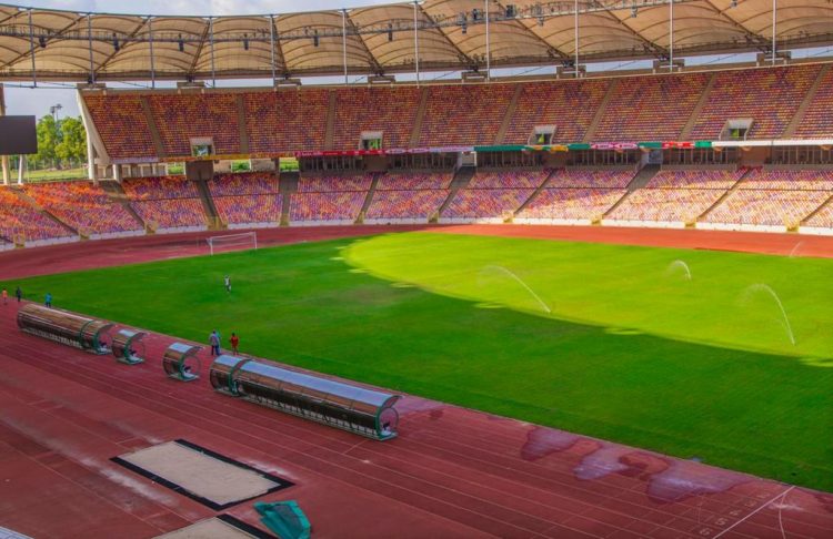 Moshood Abiola National Stadium mainbowl, raining pitches back in good shape