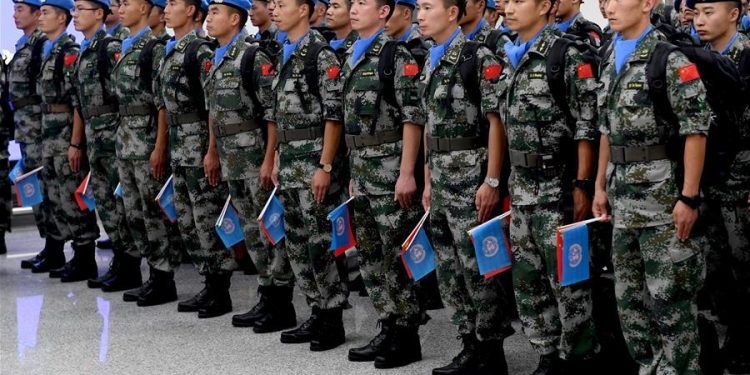 Chinese peacekeepers in Wau hand over sports equipment, break stereotypes about girls, says UNMISS
