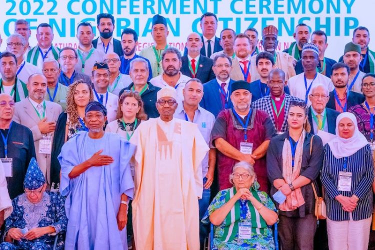 Nigeria will return love, loyalty to you, Buhari tells 286 foreign nationals granted citizenship