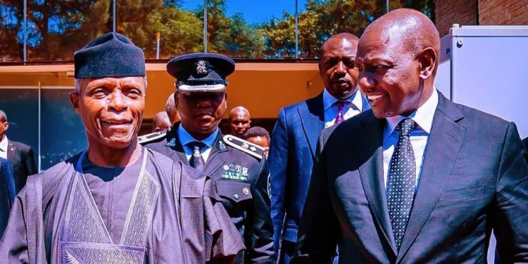It’s celebration of democracy, says Osinbajo at Kenya’s presidential inauguration