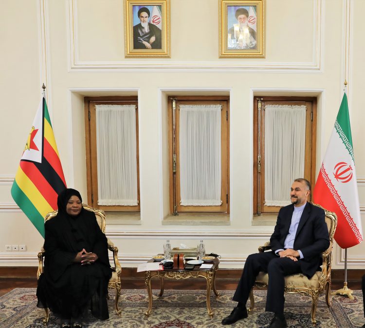 Zimbabwe’s first lady meets with Iranian foreign minister in Tehran