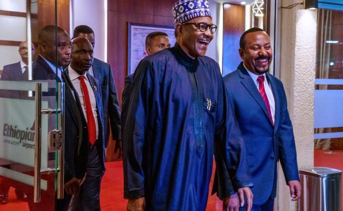 In Addis Ababa, Buhari meets board chairman of Ethiopian Airlines, speaks on Nigeria Air
