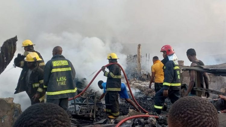 Buhari commiserates with victims of Lagos Auto-spare Parts Market fire