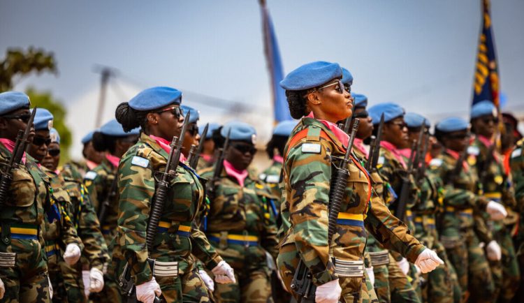 Medal Parade honours Ghanaian peacekeepers who saved lives during Climate Emergency