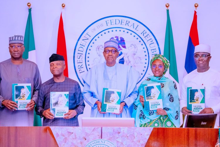 Nigeria to become top middle-income economy by 2050, Buhari says at launch of new national development plan
