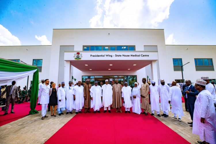 11 years after conception, Buhari unveils VIP wing of State House Medical Centre