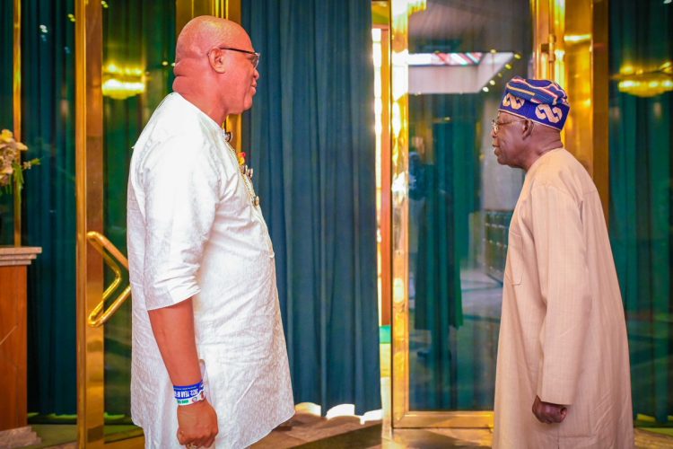 Akwa Ibom governor meets Tinubu, seeks intervention on collapsed ITU-Calabar road, others