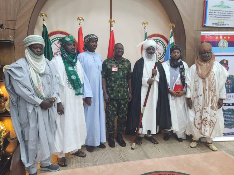 Emirs of Kano, Zauzau visit Chief of Defence Staff, offer prayers for triumphs for military