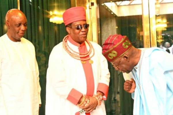 Tinubu salutes Oba of Benin at 70