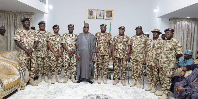 Flood: CDS, service chiefs commiserate with Zulum, Shehu of Borno, pledge more support