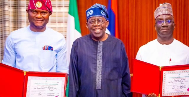Tinubu receives Edo governor-elect, Monday Okpebholo, tasks him on development