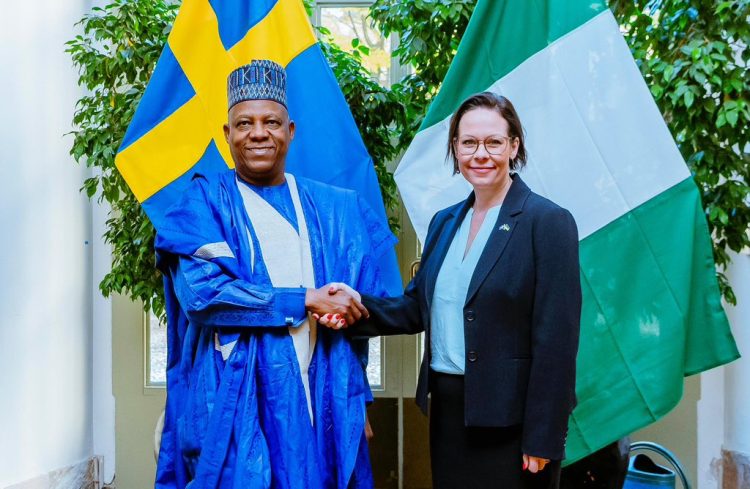 Shettima holds bilateral talks with Deputy Prime Minister of Sweden