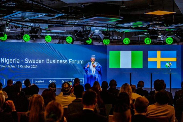 Shettima woos investors to Nigeria at business forum in Sweden