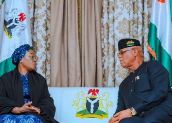 First Lady Oluremi Tinubu pays condolence visit to Governor Eno
