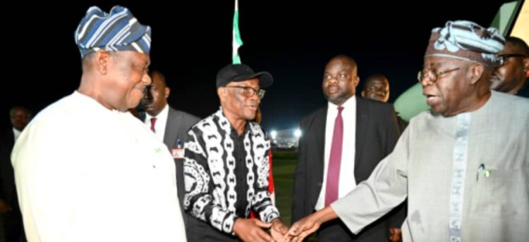Tinubu returns to Abuja after Aqaba Process meeting in Rome 
