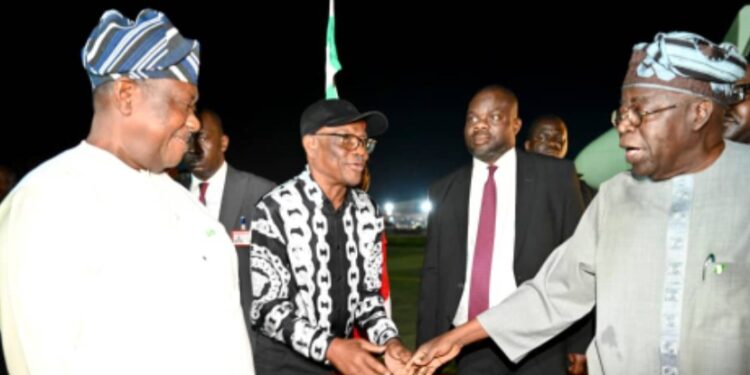 Tinubu returns to Abuja after Aqaba Process meeting in Rome 