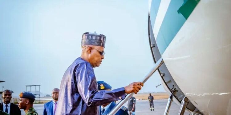 Shettima departs Abuja for Abidjan to represent Tinubu at Alassane Ouattara’s inauguration