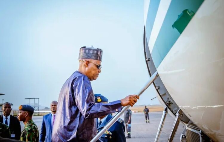 Shettima departs Abuja for Abidjan to represent Tinubu at Alassane Ouattara’s inauguration