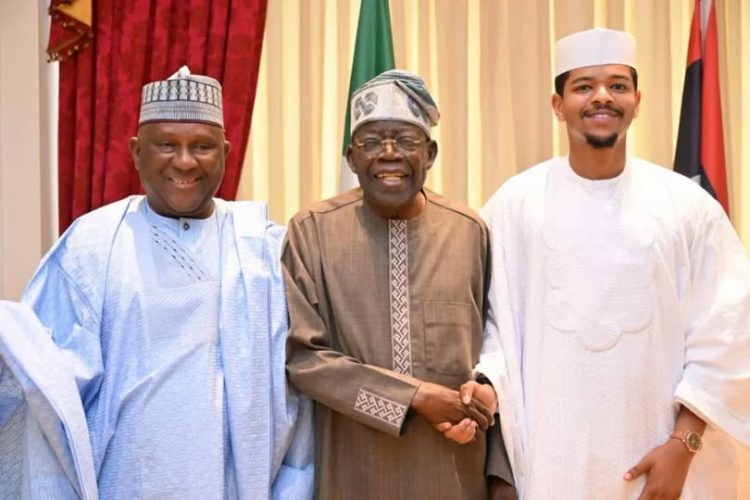 Rabiu, son visit Tinubu in Lagos